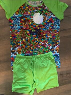 7/8 NWT Sugar Swan Candyland bamboo daywear short set